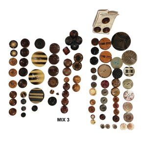 Antique Vintage Button Assorted Mix Lot 3 RARE COLLECTIBLE